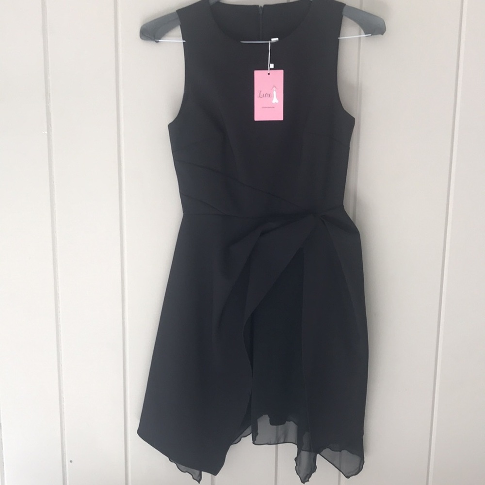 Lure Boutique Black Tulip Dress